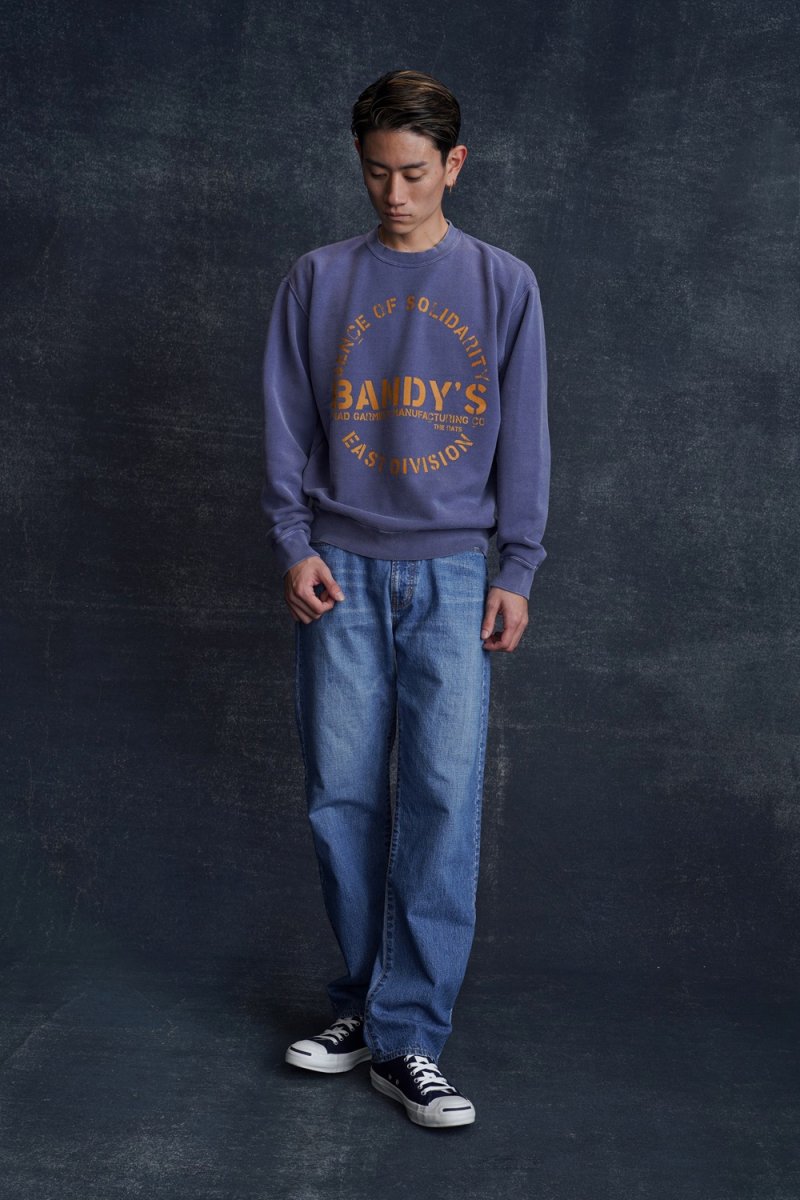 画像6: RATS/PIGMENT DYED CREW NECK SWEAT（BLACK）［ピグメントダイクルーネックスウェット-25春夏］ (6)