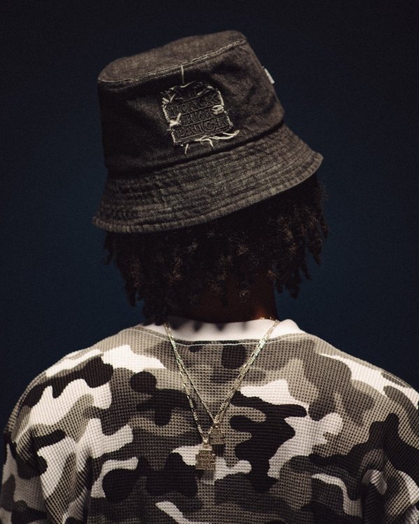 画像3: BlackEyePatch/OG LABEL PATCHED DENIM BUCKET HAT（BLACK）