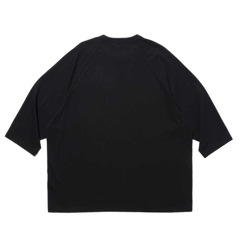 画像2: COOTIE PRODUCTIONS/C/R Smooth Jersey T/Q Raglan Sleeve Tee（Black）［スムースジャージラグラン7分袖T-25春夏］