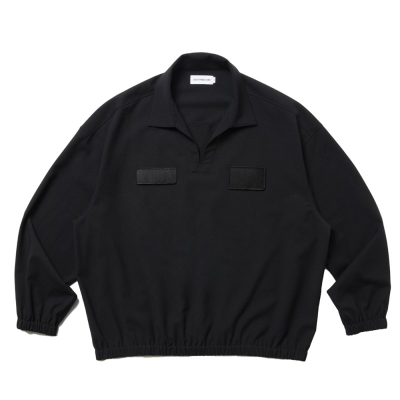 画像1: COOTIE PRODUCTIONS/Leno Cloth Squeeze Holes Skipper（Black）［スクイーズホールズスキッパー-25春夏］