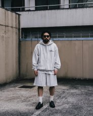 画像3: COOTIE PRODUCTIONS/Allover Print Open End Yarn Sweat Zip Hoodie（Oatmeal）［ストライプスウェットジップフーディー-25春夏］ (3)
