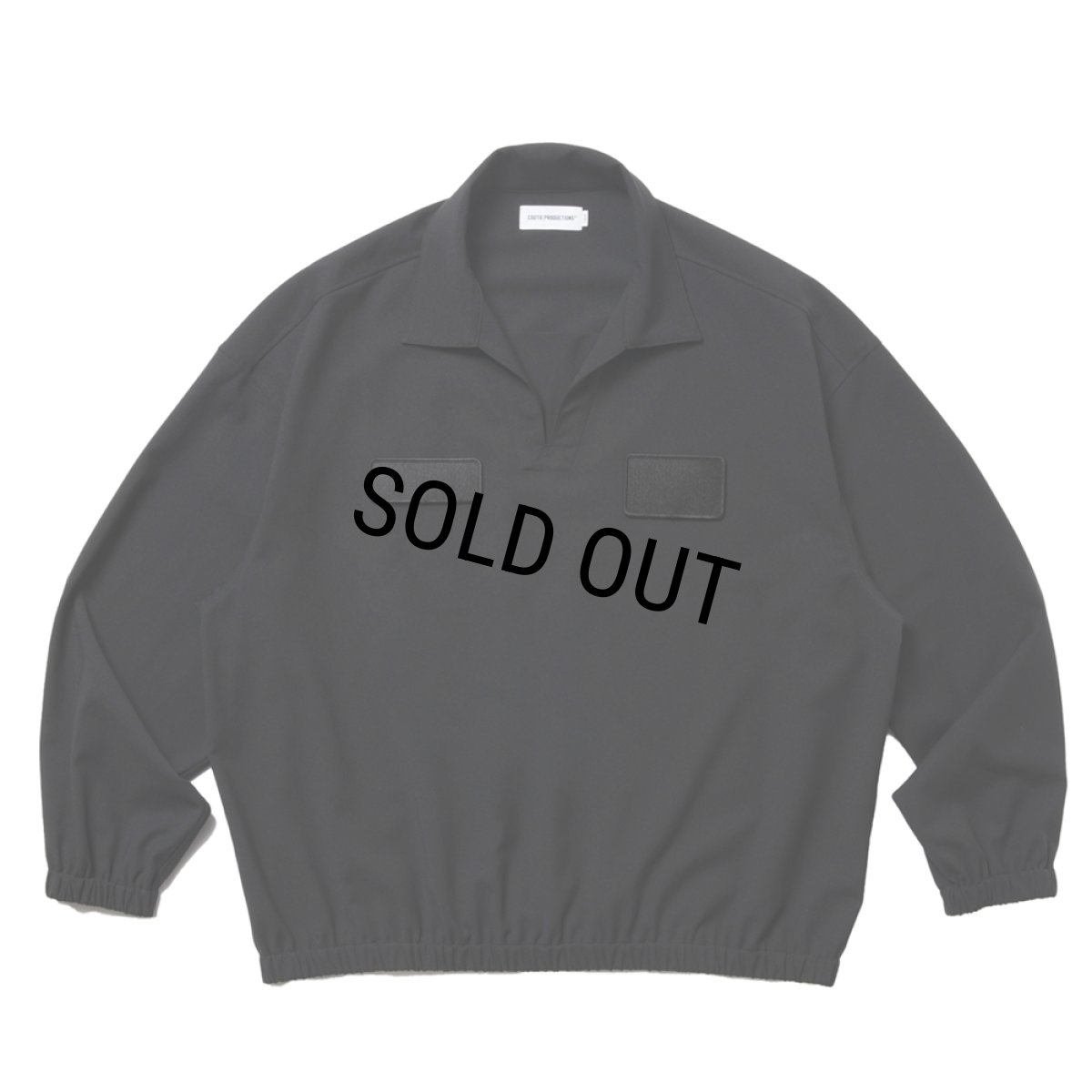 画像1: COOTIE PRODUCTIONS/Leno Cloth Squeeze Holes Skipper（Black）［スクイーズホールズスキッパー-25春夏］ (1)