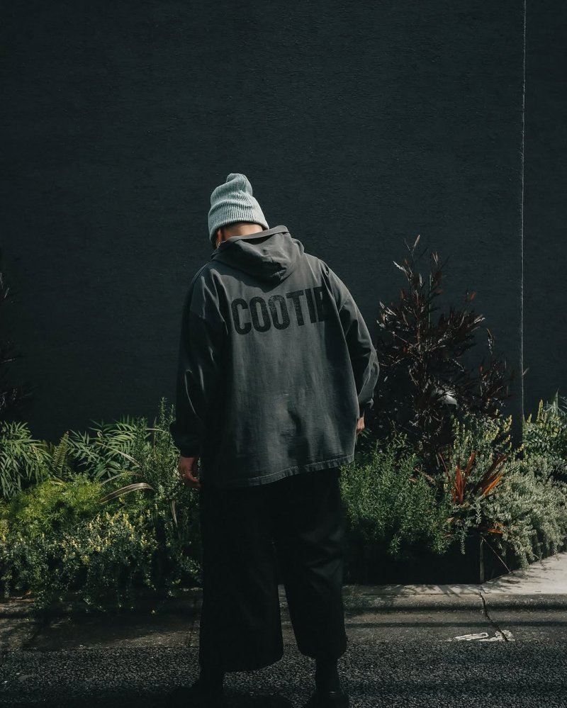 画像3: COOTIE PRODUCTIONS/Pigment Dyed L/S Hooded Tee（Black）［ピグメントダイフーデッド長袖T-25春夏］
