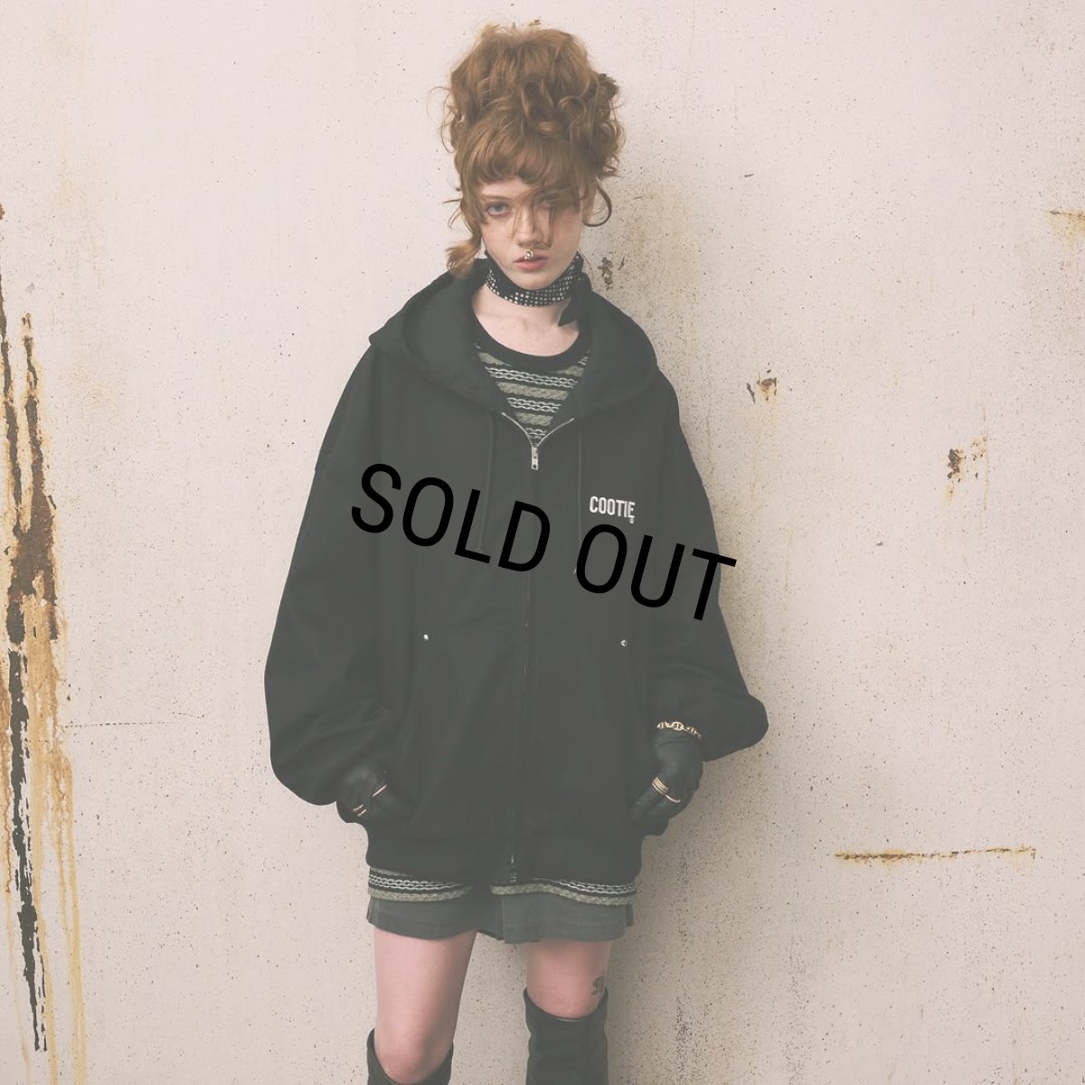 画像8: COOTIE PRODUCTIONS/Abyss Dyed Duck Hooded Work Jacket（Black）［フーデッドワークJKT-25春夏］ (8)