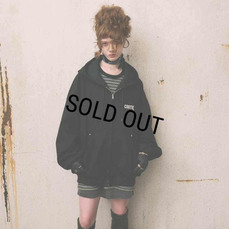 COOTIE PRODUCTIONS/Abyss Dyed Duck Hooded Work Jacket（Black