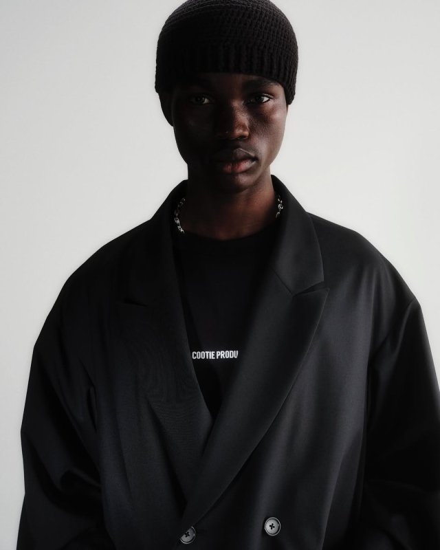 COOTIE PRODUCTIONS/C/R Smooth Jersey T/Q Raglan Sleeve Tee（Black
