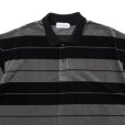 画像3: COOTIE PRODUCTIONS/Velour Border S/S Polo（Black）［ベロアボーダーポロ-25春夏］ (3)