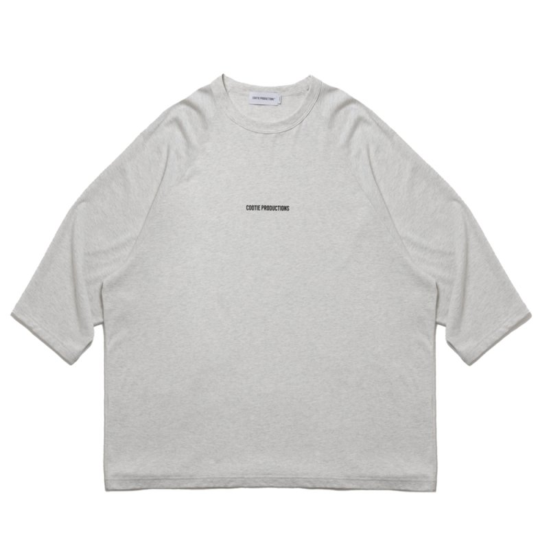 画像1: COOTIE PRODUCTIONS/C/R Smooth Jersey T/Q Raglan Sleeve Tee（Oatmeal）［スムースジャージラグラン7分袖T-25春夏］