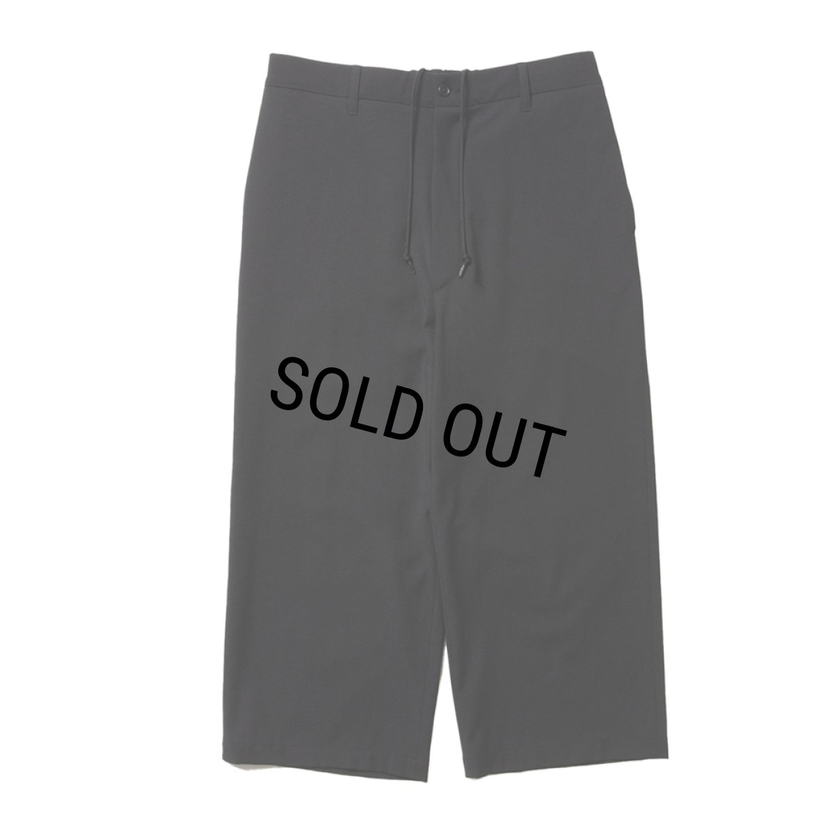 画像1: COOTIE PRODUCTIONS/Leno Cloth T/Q Cut Easy Trousers（Black）［スリークォーターカットイージートラウザース-25春夏］ (1)
