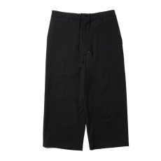 画像1: COOTIE PRODUCTIONS/Leno Cloth T/Q Cut Easy Trousers（Black）［スリークォーターカットイージートラウザース-25春夏］ (1)