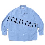 COOTIE PRODUCTIONS/120/2 Typewriter Cuba L/S Shirt（Blue）［キューバシャツ-25春夏］