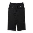 画像2: COOTIE PRODUCTIONS/Leno Cloth T/Q Cut Easy Trousers（Black）［スリークォーターカットイージートラウザース-25春夏］ (2)