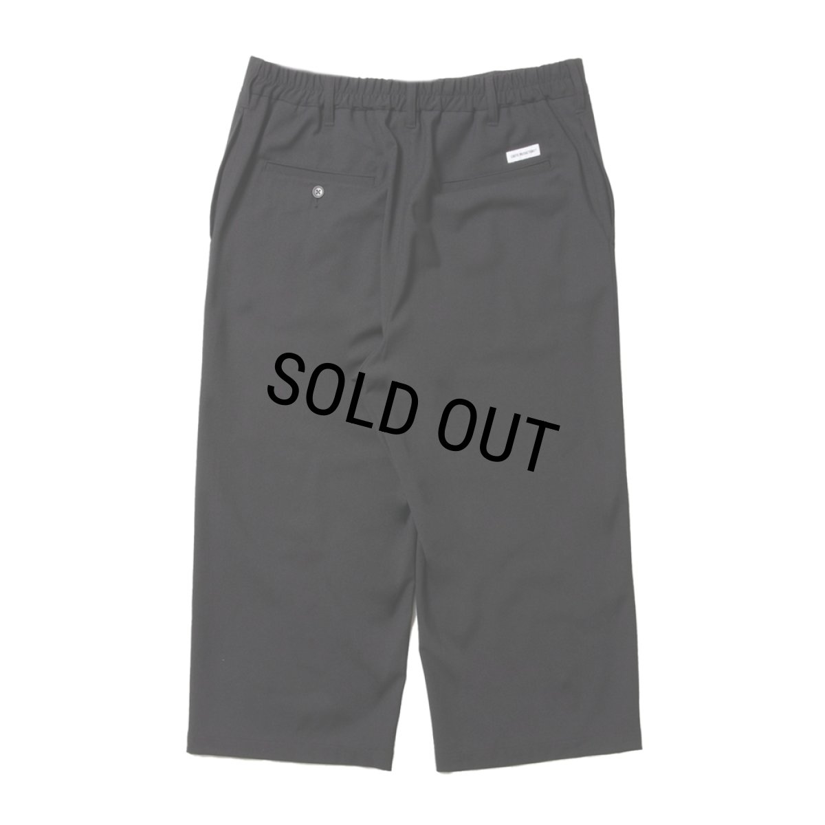 画像2: COOTIE PRODUCTIONS/Leno Cloth T/Q Cut Easy Trousers（Black）［スリークォーターカットイージートラウザース-25春夏］ (2)