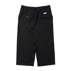 画像2: COOTIE PRODUCTIONS/Leno Cloth T/Q Cut Easy Trousers（Black）［スリークォーターカットイージートラウザース-25春夏］ (2)