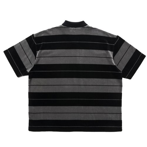 他の写真2: COOTIE PRODUCTIONS/Velour Border S/S Polo（Black）［ベロアボーダーポロ-25春夏］