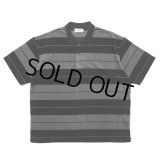 COOTIE PRODUCTIONS/Velour Border S/S Polo（Black）［ベロアボーダーポロ-25春夏］