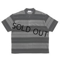 COOTIE PRODUCTIONS/Velour Border S/S Polo（Black）［ベロアボーダーポロ-25春夏］