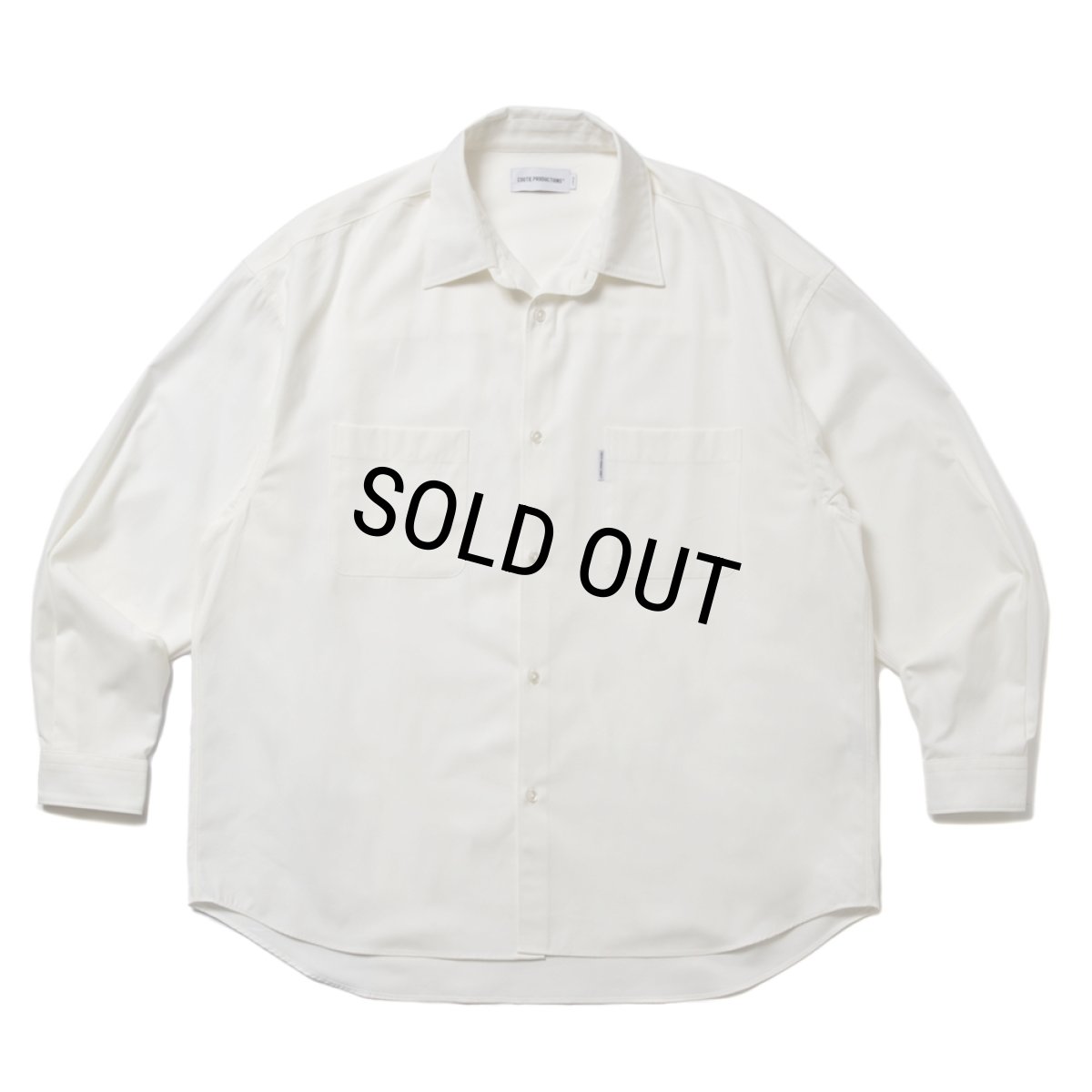 画像1: COOTIE PRODUCTIONS/Gas Boil Oxford L/S Shirt（Off White）［オックスフォードシャツ-25春夏］ (1)