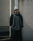 画像4: COOTIE PRODUCTIONS/Pigment Dyed L/S Hooded Tee（Black）［ピグメントダイフーデッド長袖T-25春夏］