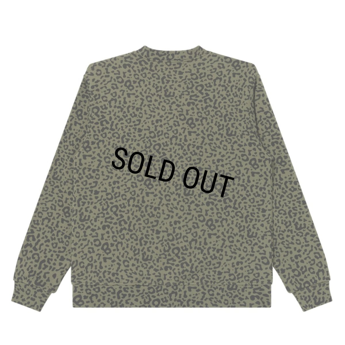 画像2: BlackEyePatch/OE LOGO LEOPARD PATTERNED CARIDIGAN（OLIVE） (2)