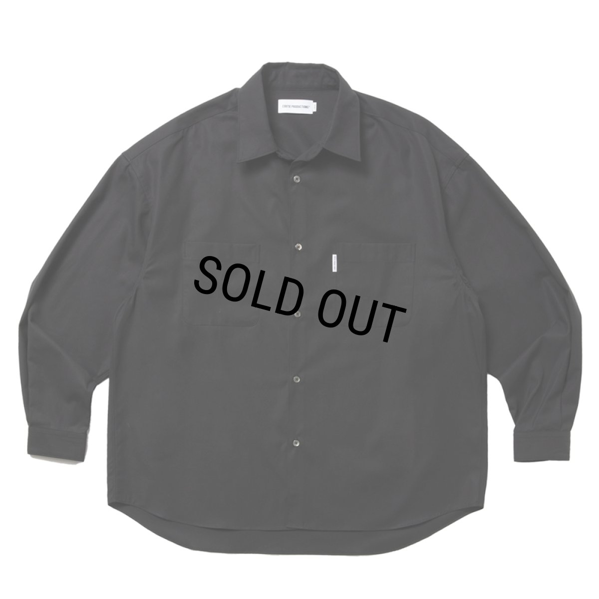 画像1: COOTIE PRODUCTIONS/Gas Boil Oxford L/S Shirt（Black）［オックスフォードシャツ-25春夏］ (1)