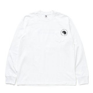 30%OFF】RATS/CIRCLE POCKET L/S TEE（WHITE）［プリント長袖ポケT-25