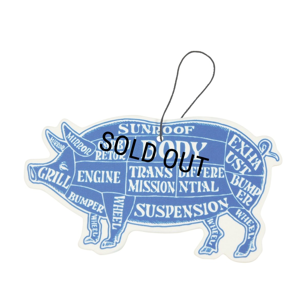 画像1: PORKCHOP/AIR FRESHENER（Frozen Black）［エアフレッシュナー-25春夏］ (1)