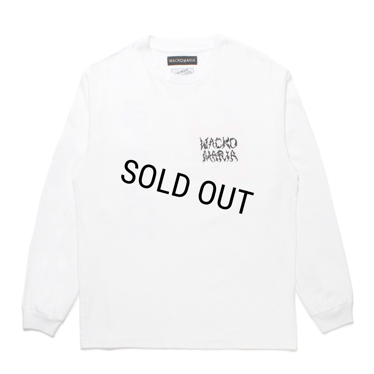 画像2: WACKO MARIA/NECKFACE / WASHED HEAVY WEIGHT LONG SLEEVE T-SHIRT（WHITE）［プリント長袖T-25春夏］ (2)