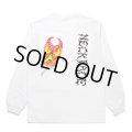 WACKO MARIA/NECKFACE / WASHED HEAVY WEIGHT LONG SLEEVE T-SHIRT（WHITE）［プリント長袖T-25春夏］