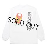 WACKO MARIA/NECKFACE / WASHED HEAVY WEIGHT LONG SLEEVE T-SHIRT（WHITE）［プリント長袖T-25春夏］