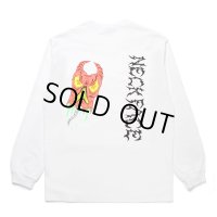 WACKO MARIA/NECKFACE / WASHED HEAVY WEIGHT LONG SLEEVE T-SHIRT（WHITE）［プリント長袖T-25春夏］