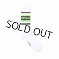 WACKO MARIA/LOGO JACQUARD SOCKS（WHITE/GREEN）［ロゴジャガードソックス-25春夏］