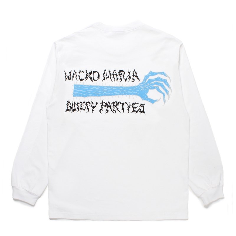画像2: WACKO MARIA/NECKFACE / WASHED HEAVY WEIGHT LONG SLEEVE T-SHIRT（WHITE）［プリント長袖T-25春夏］