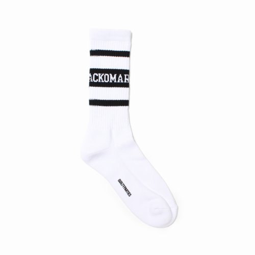 他の写真1: WACKO MARIA/LOGO JACQUARD SOCKS（WHITE/BLACK）［ロゴジャガードソックス-25春夏］