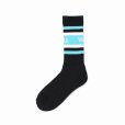 画像2: WACKO MARIA/LOGO JACQUARD SOCKS（BLACK/SAX）［ロゴジャガードソックス-25春夏］ (2)