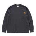 RATS/CIRCLE POCKET L/S TEE（CHARCOAL）［プリント長袖ポケT-25春夏］