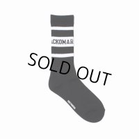 WACKO MARIA/LOGO JACQUARD SOCKS（BLACK/WHITE）［ロゴジャガードソックス-25春夏］
