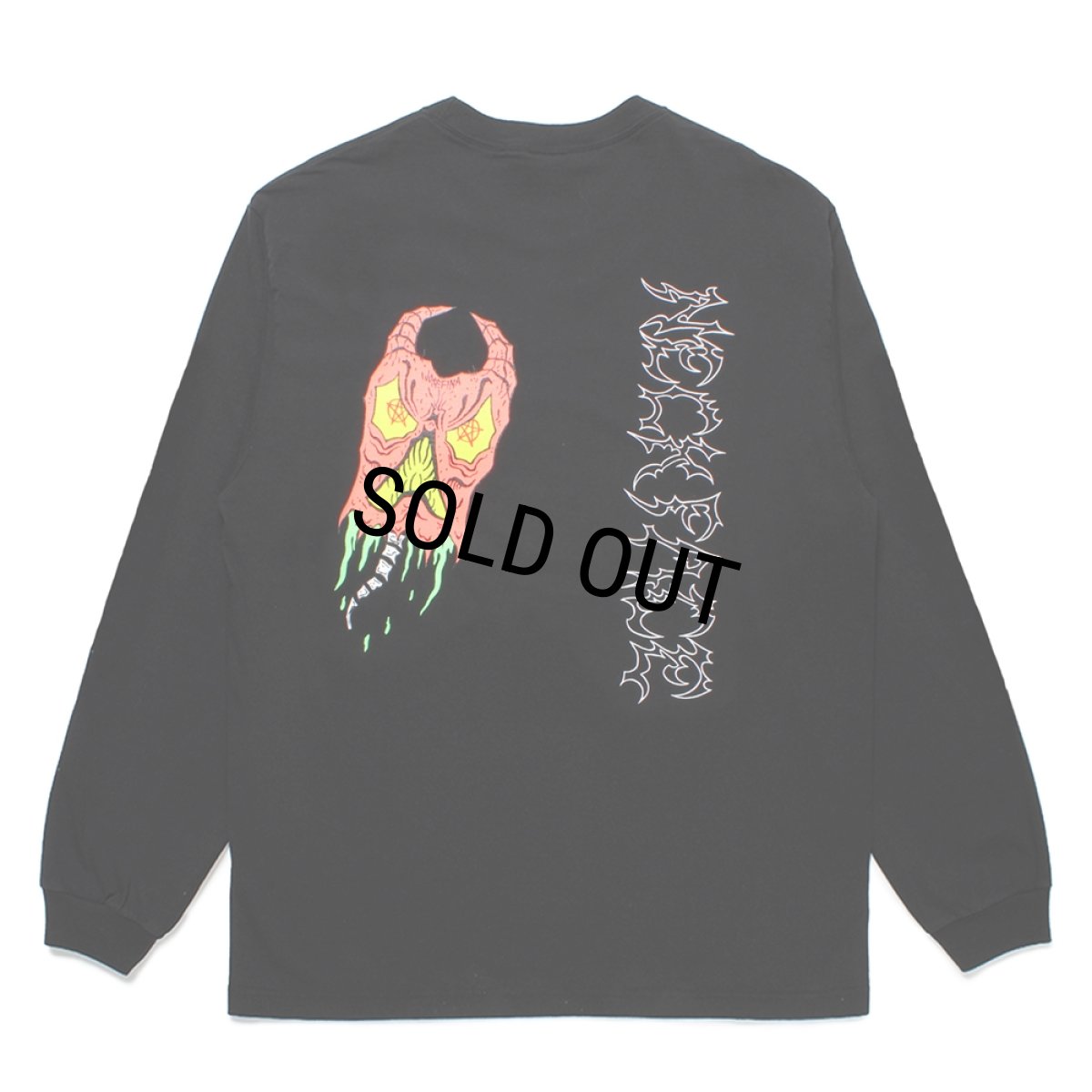 画像1: WACKO MARIA/NECKFACE / WASHED HEAVY WEIGHT LONG SLEEVE T-SHIRT（BLACK）［プリント長袖T-25春夏］ (1)