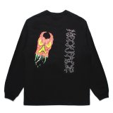 WACKO MARIA/NECKFACE / WASHED HEAVY WEIGHT LONG SLEEVE T-SHIRT（BLACK）［プリント長袖T-25春夏］
