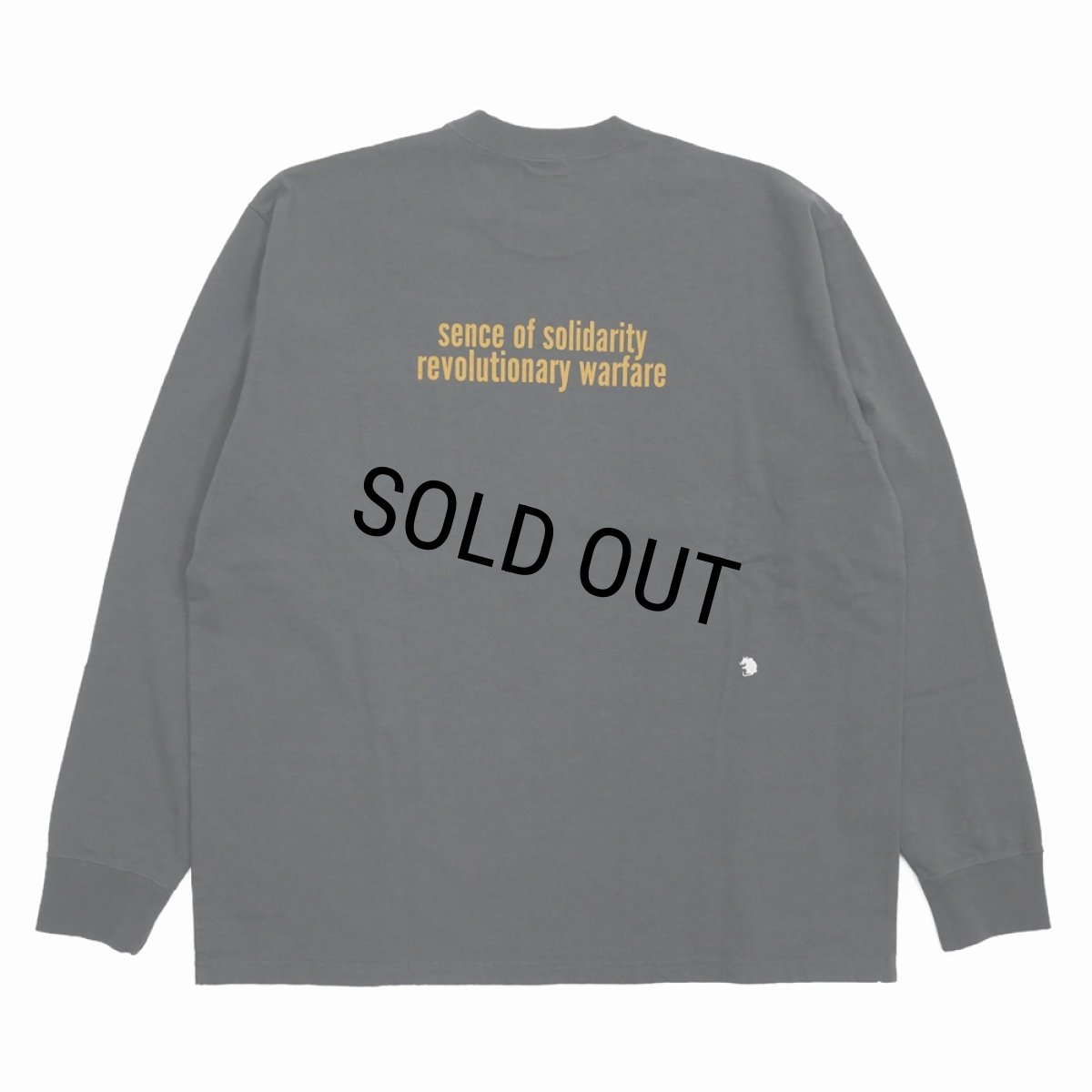画像2: 【40%OFF】RATS/CIRCLE POCKET L/S TEE（CHARCOAL）［プリント長袖ポケT-25春夏］ (2)