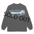 WACKO MARIA/NECKFACE / WASHED HEAVY WEIGHT LONG SLEEVE T-SHIRT（BLACK）［プリント長袖T-25春夏］
