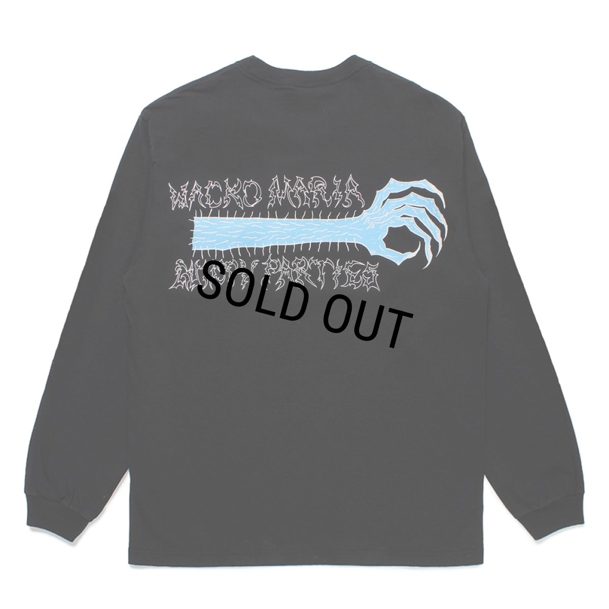 画像1: WACKO MARIA/NECKFACE / WASHED HEAVY WEIGHT LONG SLEEVE T-SHIRT（BLACK）［プリント長袖T-25春夏］ (1)
