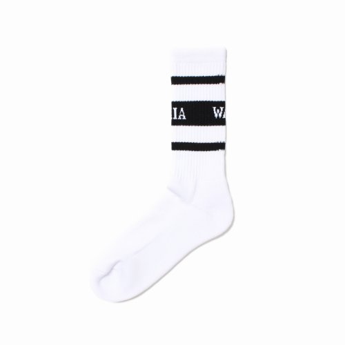 他の写真2: WACKO MARIA/LOGO JACQUARD SOCKS（WHITE/BLACK）［ロゴジャガードソックス-25春夏］
