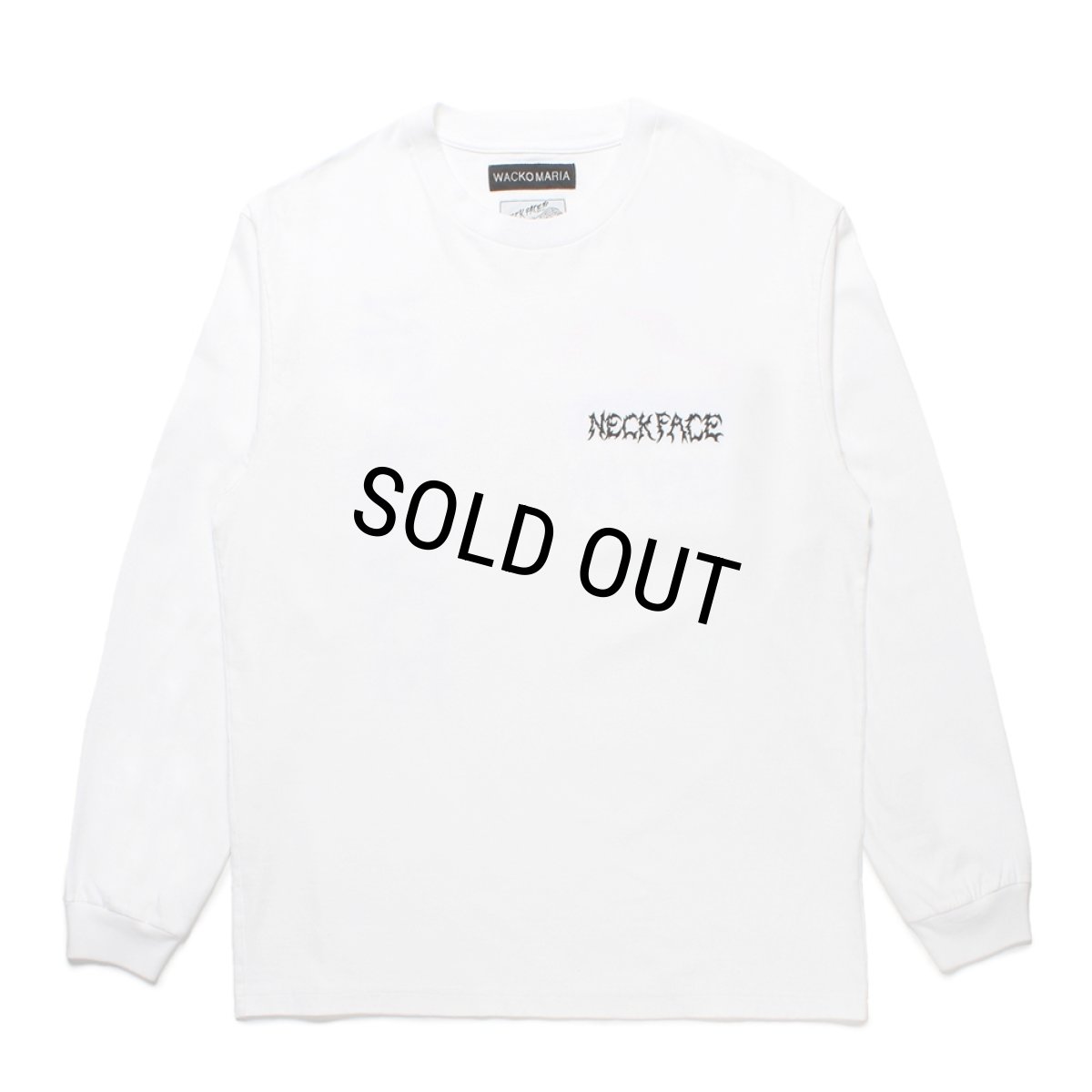 画像2: WACKO MARIA/NECKFACE / WASHED HEAVY WEIGHT LONG SLEEVE T-SHIRT（WHITE）［プリント長袖T-25春夏］ (2)