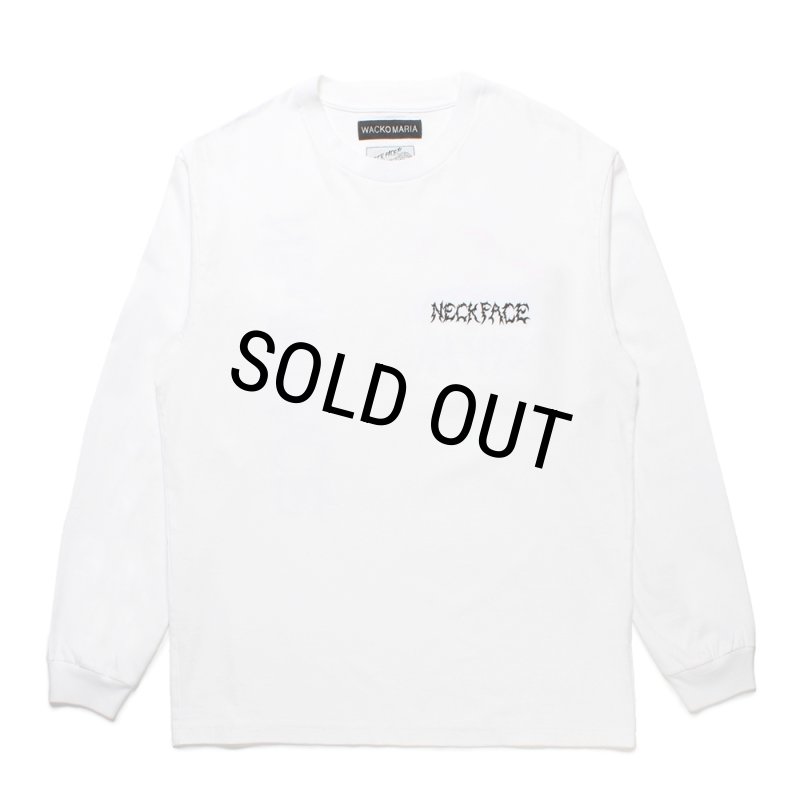 WACKO MARIA/NECKFACE / WASHED HEAVY WEIGHT LONG SLEEVE T-SHIRT