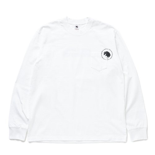 他の写真1: RATS/CIRCLE POCKET L/S TEE（WHITE）［プリント長袖ポケT-25春夏］