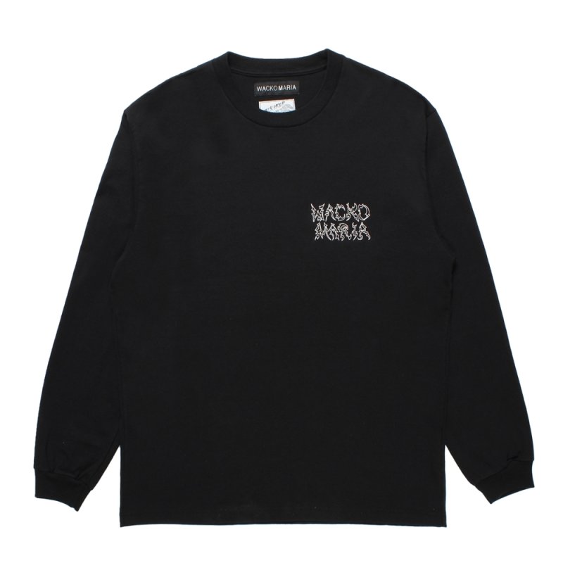 画像1: WACKO MARIA/NECKFACE / WASHED HEAVY WEIGHT LONG SLEEVE T-SHIRT（BLACK）［プリント長袖T-25春夏］
