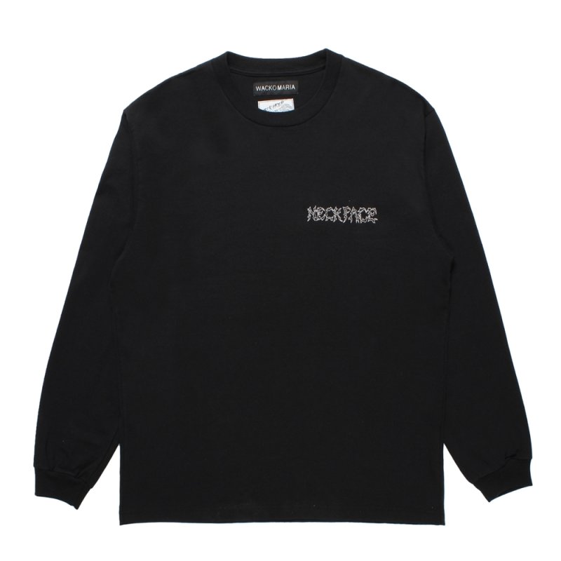 画像1: WACKO MARIA/NECKFACE / WASHED HEAVY WEIGHT LONG SLEEVE T-SHIRT（BLACK）［プリント長袖T-25春夏］