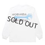 WACKO MARIA/NECKFACE / WASHED HEAVY WEIGHT LONG SLEEVE T-SHIRT（WHITE）［プリント長袖T-25春夏］