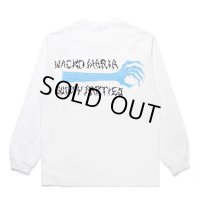 WACKO MARIA/NECKFACE / WASHED HEAVY WEIGHT LONG SLEEVE T-SHIRT（WHITE）［プリント長袖T-25春夏］